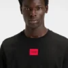 Logo-label T-shirt in cotton jersey
