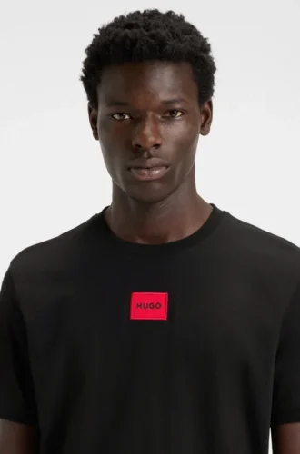 Logo-label T-shirt in cotton jersey