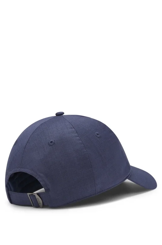 Logo-lettering cap in virgin wool Logo-lettering cap in virgin wool