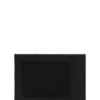 Logo-lettering card holder in leather