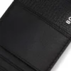 Logo-lettering card holder in leather