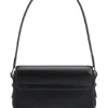 Logo-lettering shoulder bag in faux leather