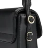 Logo-lettering shoulder bag in faux leather