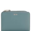 Logo-lettering wallet with zip Logo-lettering wallet with zip