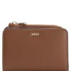 Logo-lettering wallet with zip Logo-lettering wallet with zip