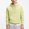 Logo-patch hoodie in cotton terry