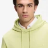 Logo-patch hoodie in cotton terry