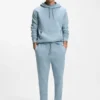 Logo-patch hoodie in cotton terry