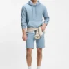 Logo-patch hoodie in cotton terry