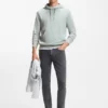 Logo-patch hoodie in cotton terry