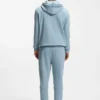 Logo-patch hoodie in cotton terry