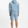 Logo-patch hoodie in cotton terry