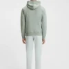 Logo-patch hoodie in cotton terry
