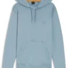 Logo-patch hoodie in cotton terry
