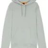 Logo-patch hoodie in cotton terry
