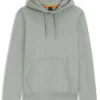 Logo-patch hoodie in cotton terry