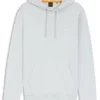 Logo-patch hoodie in cotton terry