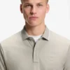 Logo-patch slim-fit polo shirt in stretch cotton