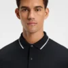 Logo-patch slim-fit polo shirt in stretch cotton