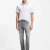 Logo-patch slim-fit polo shirt in stretch cotton