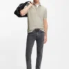 Logo-patch slim-fit polo shirt in stretch cotton