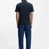 Logo-patch slim-fit polo shirt in stretch cotton
