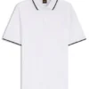 Logo-patch slim-fit polo shirt in stretch cotton