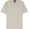 Logo-patch slim-fit polo shirt in stretch cotton