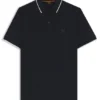 Logo-patch slim-fit polo shirt in stretch cotton