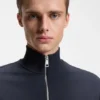 Logo-patch sweatshirt in cotton terry