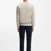 Logo-patch sweatshirt in cotton terry