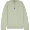 Logo-patch sweatshirt in cotton terry