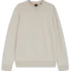 Logo-patch sweatshirt in cotton terry