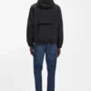 Logo-patch windbreaker with water-repellent finish
