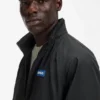 Logo-patch windbreaker with water-repellent finish