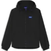 Logo-patch windbreaker with water-repellent finish