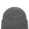 Logo-plaque beanie hat in cashmere