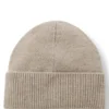 Logo-plaque beanie hat in cashmere