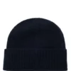 Logo-plaque beanie hat in cashmere