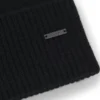 Logo-plaque beanie hat in cashmere