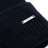 Logo-plaque beanie hat in cashmere