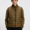 Logo-print gilet with water-repellent finish