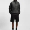 Logo-print gilet with water-repellent finish