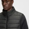 Logo-print gilet with water-repellent finish