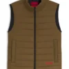 Logo-print gilet with water-repellent finish
