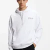 Logo-print hoodie in cotton terry
