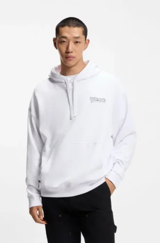 Logo-print hoodie in cotton terry Logo-print hoodie in cotton terry