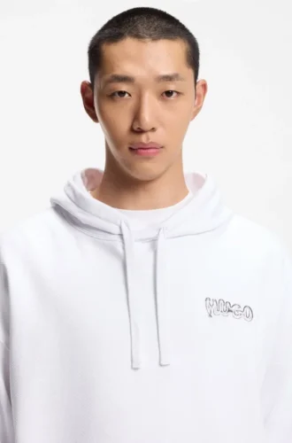 Logo-print hoodie in cotton terry Logo-print hoodie in cotton terry