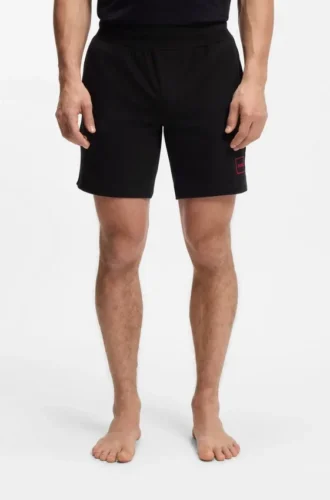 Logo-print loungewear shorts in stretch cotton
