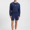 Logo-print loungewear shorts in stretch cotton